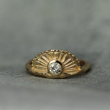 Sunrise Ring with Diamond or Sapphire