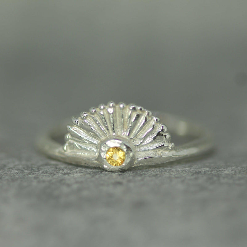 Little Sunrise Yellow Sapphire Ring