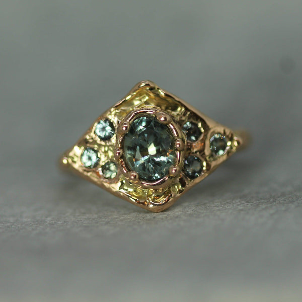 Ancient Spring Sapphire Ring