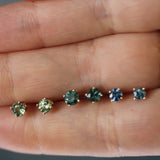 Teal Sapphire Chloe Studs