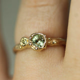Swirling Tides Sapphire Ring