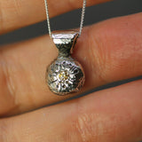 Wishing on stars diamond pendant