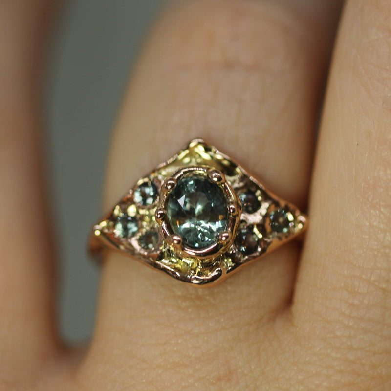 Ancient Spring Sapphire Ring