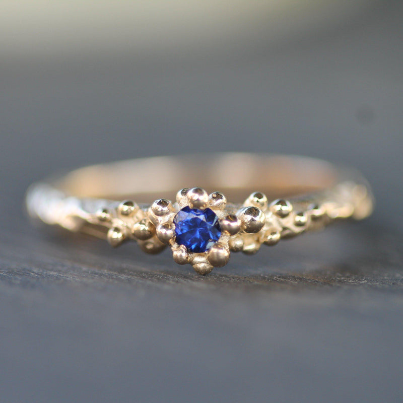 Tidal Pool Treasure Blue Sapphire Ring