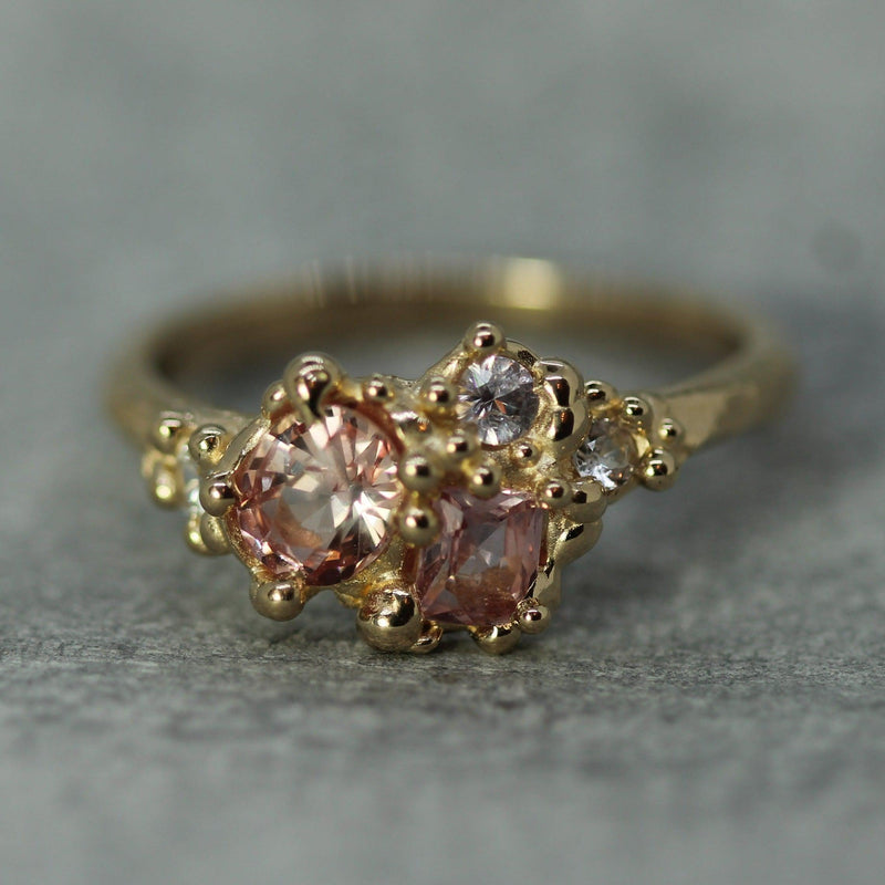 Shades of Sunset Sapphire Ring