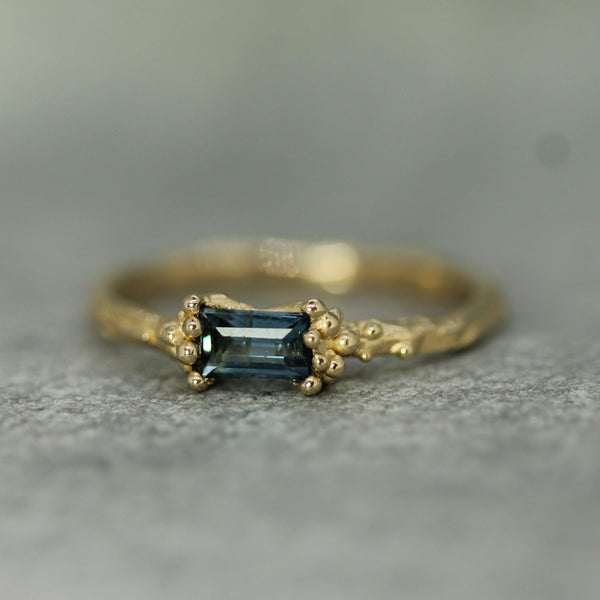 Mermaid Treasure Blue Sapphire Ring